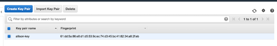 AWS Key Pair