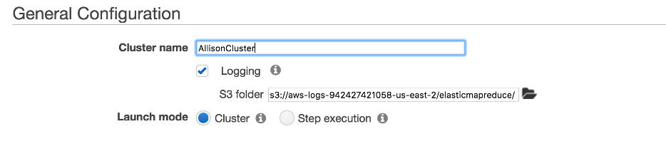 General Cluster Config